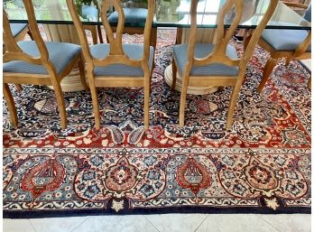 Jewel Toned 12' 9' X 9' 5' Wool Carpet