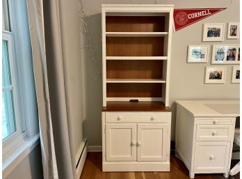 Ethan Allen Bookcase With Lower Cabinet