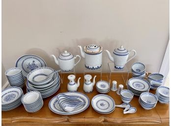 Chinese Porcelain Dish Set - Over 75 Pieces