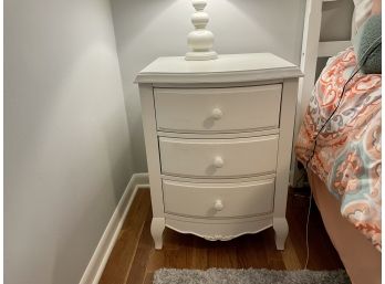 Pottery Barn Teen Lilac Bedside Table In White