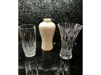 3 Piece Set Of LENNOX Vases