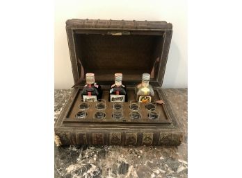 Unique Hidden Decanter Liquor Set Made From Old Books!