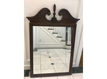 Large ETHAN ALLEN Wooden Framed Mirror