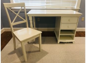 POTTERY BARN Desk With Chair