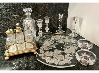 Nice Lot Of Miscellaneous Cut Glass And Crystal Pieces