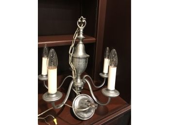 Beautifully Etched 5 Tier Chandelier