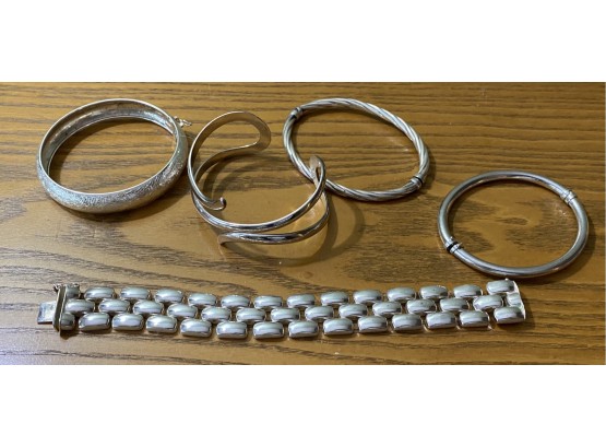 Five Sterling Bracelets