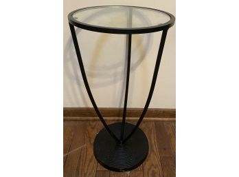 Glass And Metal Plant Stand