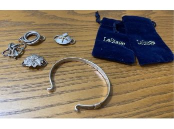 Lestage Convertible Cape Cod Bracelet And Four Charms