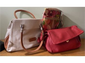 Three Italian Leather Handbags