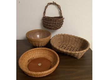 Four Baskets- Three Signed