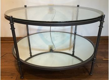 Mirrored And Glass Coffee Table