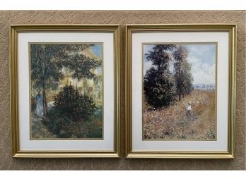 A Pair Of Impressionist Art Prints- Framed & Matted