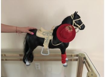 20- Inch Tall Toy Horse W Accessories
