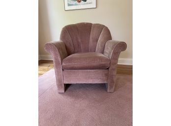 Charise Tulip Chair In Dusty Rose