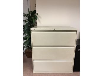3 Drawer Metal File Cabinet W Key