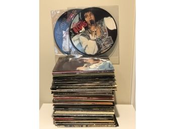 Large Collection Of Vinyl Records- Elvis Presley, Duran Duran, Tom Jones, Eagles And More