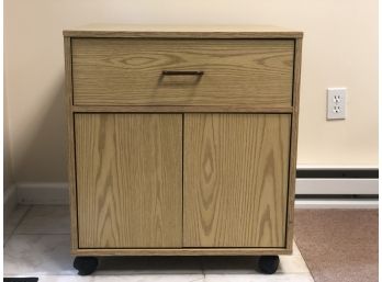 Single Drawer Storage Cabinet On Casters