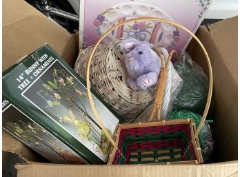 Box Full Of Easter Decor
