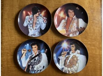 Four Bradford Exchange Remembering Elvis Collectors Plates