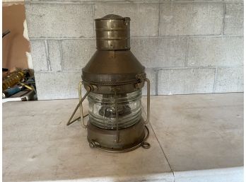 Antique Metal 'anchor' Oil Lantern
