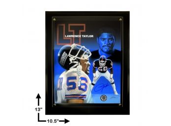 Lawrence Taylor New York Giants Signed 8x10 Plaque