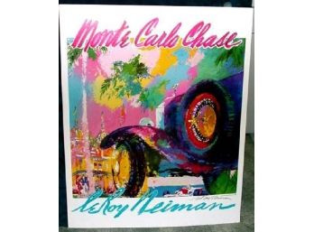 Hand Signed LeRoy Neiman: Monte Carlo Chase Print