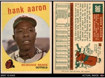 Hank Aaron 1956 Vintage Topps Baseball Card