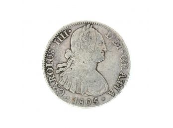 Extremely Rare 1805 Eight Reale American First Silver