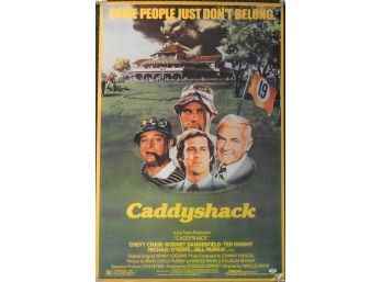 Chevy Chase Autographed 24x36 Caddyshack Movie Poster
