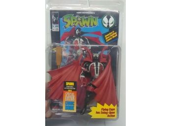 Todd Mcfarlane's  Spawn Action Figure With Full Size Comic Book