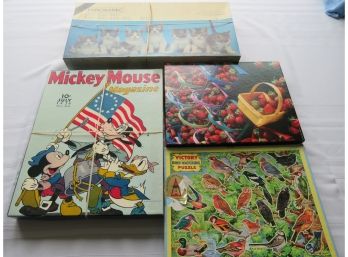 4 Vintage Jigsaw Puzzles