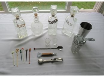 Bar Decanters And Bar Accessories