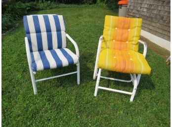 Vintage Patio Chair And A Glider Chair