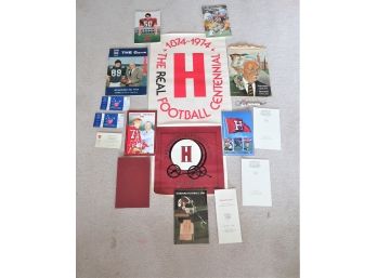 Assorted Harvard University Sports Programs, Tickets And Posters