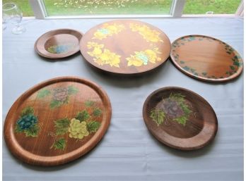 Vermont Wood Trays And Lazy Susan