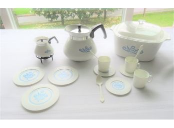 Vintage Corning Ware Teapot Children's Plastic Set