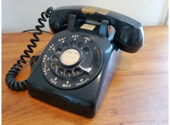 Vintage Western Electric Bell System Black Rotary Dial Telephone
