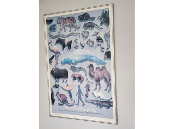 1984 Brald Braldts Framed Signed Print- You Are The Missing Link - Minnesota Zoo