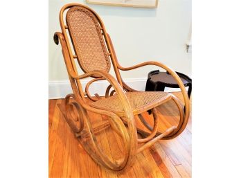 Fantastic Vintage MCM Thonet(?) Bentwood Rocking Chair