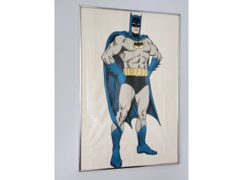 Awesome Vintage 1966 Framed Batman Poster - 24 X 36