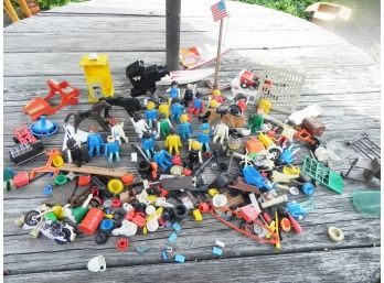 Vintage Mixed Lot Of PlayMobil Pieces, People And Accessories