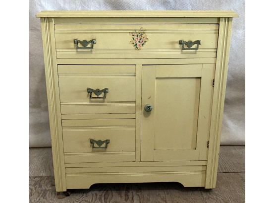 Yellow Painted Small Chest