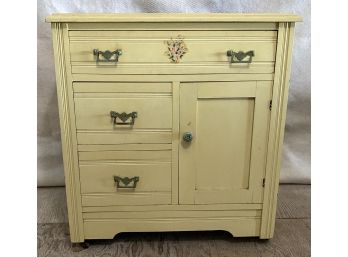 Yellow Painted Small Chest