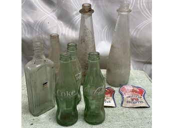 Vintage Bottle Collection -  Coke, Hunts, & More
