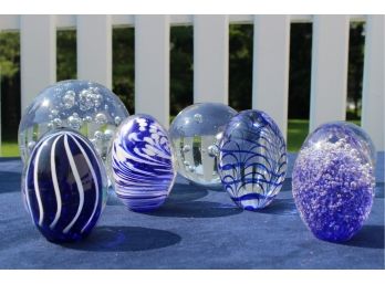 Glass Orb Paperweights