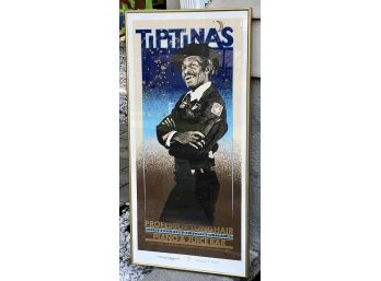 Framed Tiptina's  Professor Longhair Poster With Signature