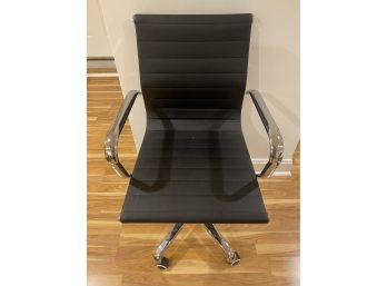Desk Chair Chrome And Black