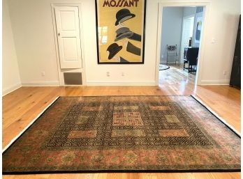 Large Persian Carpet With Rose Border And Leafy Motif (7)