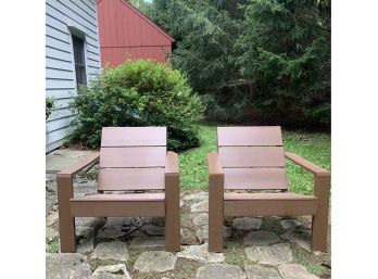 Pair Modern Adirondack Chairs